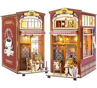 Shrike Book Nook Kits para Adultos - Kit de casa de muñecas en Miniatura de Madera, Rompecabezas 3D con Muebles e iluminación LED - Juguetes educativos y Accesorios - Construcción para Adolescentes