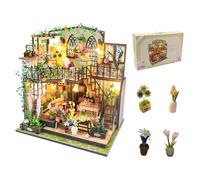 Shrike - Casa de muñecas 3D para jardín Encantado | Puzzle Book Nook de Madera Kit DIY Miniatura con Herramientas - Corte láser preciso | Regalo Creativo 14+ decoración Biblioteca 23,5x22x17cm