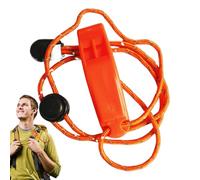 Shrill Loud Blast, flauta de chaqueta de rescate | Camping de alto decibelio con cordón - Equipo de camping impermeable, accesorios de entrenamiento de perros para caminar