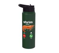 Shrim Calling Funny Meme Shrimp is Calling Misspelled Stainless Steel Insulated Water Bottle