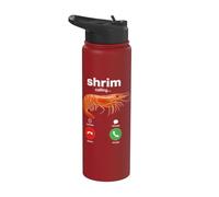 Shrim Calling Funny Meme Shrimp is Calling Misspelled Stainless Steel Insulated Water Bottle