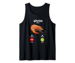 Shrim está Llamando Mal Escrito Divertido camarón Llamando Camiseta sin Mangas