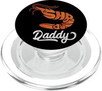 Shrimp Daddy Retro Vintage Orange Shrimp Aquarium Fish Prawn PopSockets PopGrip para MagSafe