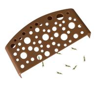 Shrimp Hides for Aquariums, Fish Cave for Shrimp Breeding, ABS Tunnel Shelter and Protector, Ideal Aquarium Hide for Shrimps, Enhances Fish Tank Decor, 11.8x6x2.6 cm