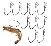 Shrimp Hooks, Bass Fishing Gear, 2,36 pulgadas Backstab Reusable Shrimp Holder Hook, Inshore Offshore River Pond Beach for Long-Term Use in Both Fresh and Saltwater Conditions