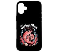 Shrimp Mom Cute Ocean Family Sea Life Carcasa para iPhone 16 Plus