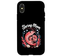 Shrimp Mom Cute Ocean Family Sea Life Carcasa para iPhone X/XS