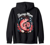 Shrimp Mom Cute Ocean Family Sea Life Sudadera con Capucha