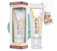 Shrink Toning Lotion - Heat Activated Skin Tightening Cream for Body - Reduces the Appearance of Cellulite and Stretch Marks with Caffeine, Vitamin E and CoQ10 (8 oz tube)