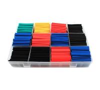 Shrink Wrap Tubing, 850 piezas Assorted Cable Wire Tube Wrap, ABS Insulation Compact Electrical Protection for Adults, Professionals and Enthusiasts, Cable Management, 7,87 x 5,31 x 1,57 pulgadas