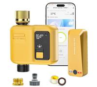 Shrivee Ordenador de riego Inteligente WiFi con 1 Zona de Salida y 5 programas de riego con retardo de Lluvia/riego automático, Ideal para Invernadero y jardín