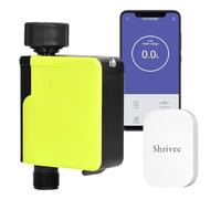 Shrivee Ordenador de riego, Temporizador Inteligente de riego automático, Temporizador de Agua WiFi para aspersor de césped, con aplicación y Control del Consumo de Agua, para jardín