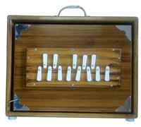 Shruti Box Surpeti 440Hz Jumbo 37 cm x 27 cm x 10 cm Tattva Sardar - Construcción completa de teca