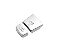 SHSBSCAR Pegatina de Reemplazo para el Botón del Interruptor del Frenado de Estacionamiento Electrónico para BMW F10 F07 F01 X3 F25 X4 F26 F11 F06 X5 F15 X6 F16 Accesorios Serie 5/6/7 (Plateada)