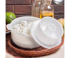 SHSH trade group Gouda - Molde para hacer queso duro grande para prensa, leche de cuajo de vaca y cabra, fabricación de queso a partir de leche de vaca y cabra, kits y suministros para hacer queso,