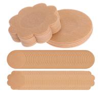 SHSHbuy 100 Piezas Cubre Pezones Desechables,Pezoneras Adhesivas Invisibles,Nipple Cover,Pegatinas Sujetador Pecho,Mujer Transpirable Pezoneras Almohadillas