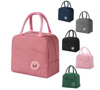 SHSMPXOY Bolsa Termica Porta Alimentos 6L Bolsa Comida Trabajo Bolsa Térmica para Almuerzo Porta Fiambrera de Gran Capacidad Lunch Bag Oficina Viaje Picnic Bolsa Isotermica Porta Alimento (Magenta)