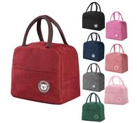 SHSMPXOY Bolsa Termica Porta Alimentos 6L Bolsa Comida Trabajo Bolsa Térmica para Almuerzo Porta Fiambrera de Gran Capacidad Lunch Bag Oficina Viaje Picnic Bolsa Isotermica Porta Alimento (Rojo)