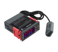 SHT2000 Controlador inteligente y de humedad - Termostato digital programable para supermercados, talleres e invernaderos, -20°C a 60°C, ±0.3°C/±3% para HR (12V)
