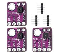 SHT31-D Sensor de Temperatura y Humedad RUIZHI SHT31-D Sensor Digital de Temperatura Humedad Sensor DC 2.4-5.5V IIC I2C Interfaz Compatible con Arduino(3 Piezas)