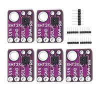 SHT31-D Sensor de Temperatura y Humedad RUIZHI SHT31-D Sensor Digital de Temperatura Humedad Sensor DC 2.4-5.5V IIC I2C Interfaz Compatible con Arduino(5 Piezas)