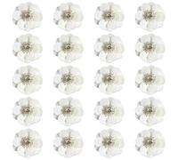 SHTGOI Apliques de lentejuelas 20 piezas con cuentas de cristal tridimensionales flores de lentejuelas para decorar o reparar ropa como vaqueros, vestidos, zapatos, chaquetas, diademas, zapatos