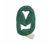SHTGOI Bufanda de Infinito Con Bolsillo Oculto Con Cremallera, Ligera de Viaje, Círculo Infinito, Pañuelos de Algodón Suaves Para Mujeres y Niñas