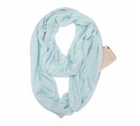 SHTGOI Bufanda de infinito de un solo color con bolsillo oculto con cremallera oculta, bufanda de viaje ligera, bufanda de círculo infinito, pañuelos de algodón, bufanda suave para mujeres y niñas,