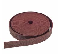 SHTGOI Correa de piel de 2,5 cm x 4,5 m, rollo de cinta plana de piel sintética, correa de piel sintética, venta por metros, para manualidades, asas para collares de mascotas, cuerdas de tracción,