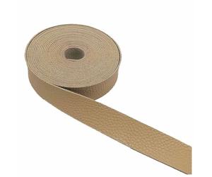 SHTGOI Correa de piel de 2 cm x 4,5 m, rollo de cinta plana de piel sintética, correa de piel sintética, por metros, para manualidades, asas para collares de mascotas, cuerdas de tracción, cinturón,