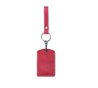 SHTGOI Llavero organizador de cuero con Airtag, NFC Smart Key Tag Card, RFID Pod ID Card Protective Case, resistente a los arañazos, llavero multifuncional, rojo, 04#