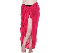 SHU-SHI - Pareo de playa para mujer - Diseños lisos con pasador de coco - Tallas grandes - Fucsia