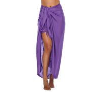 SHU-SHI - Pareo para Mujer - Diseño en Colores Lisos - Talla única - Morado
