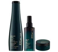 SHU UEMERA Ultimate Reset Extreme Repair Champú, 300 ml, Suero nocturno 90 ml, Mascarilla de viaje 75 ml gratis