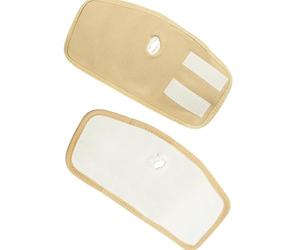 Shuade 1 par de envoltorios de aceite de ricino para manos, almohadilla de mano de algodón orgánico, ajustable, fácil de usar, para