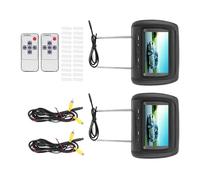 Shuade 2 monitores de video LCD de alta resolución para reposacabezas de coche de 7 pulgadas con transmisor de doble canal y fácil instalación