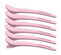 Shuade 6 pinzas de pelo de pico de pato, clips de peluquería, pinzas de pelo de pico de pato, clips de sección, suministros de peluquería para corte de estilo