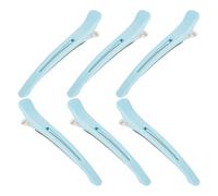 Shuade 6 pinzas para el pelo de pato para mujer con banda de silicona de agarre fuerte, ideal para delgadas y gruesas