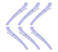 Shuade 6 pinzas para el pelo de pato para mujer con banda de silicona de agarre fuerte, ideal para delgadas y gruesas