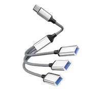 Shuade Adaptador USB tipo C a 3 USB 2.0 OTG, concentrador de expansión USB tipo C para tabletas, carga y línea de datos, concentrador USB tipo C