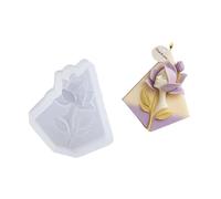 Shuade Artisanal Styles - Silicona para jabón y chocolate con diseños de flores de cara humana, fácil de desmoldar