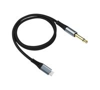Shuade Cable estéreo trenzado USB tipo C a 1/4 pulgadas blindado de cobre sin oxígeno, altavoces mejorados de alta fidelidad, adaptadores de sonido USB C