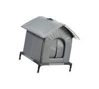 Shuade Casa de gato impermeable aislada para exteriores, tela inmune permanente a desgarros, espacio adicional para animales vagabundos, impermeable, casa de gato al aire libre