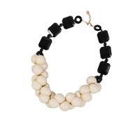 Shuade Collar de cuentas de resina hecho a mano, multicapa, étnico, joyería ligera para uso diario, casual, collar de playa, talla única, como se describe, como se describe