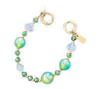 Shuade Correa de muñeca con cuentas para teléfono, cadena de cordón para teléfono celular, pulsera de cuentas coloridas para mujer, bolsa, mochila, dije para teléfono celular
