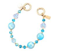 Shuade Correa de muñeca con cuentas para teléfono, cadena de cordón para teléfono celular, pulsera de cuentas coloridas para mujer, bolsa, mochila, dije para teléfono celular