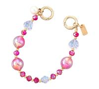 Shuade Correa de muñeca con cuentas para teléfono, cadena de cordón para teléfono celular, pulsera de cuentas coloridas para mujer, bolsa, mochila, dije para teléfono celular