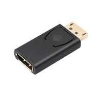 Shuade DP1.2 - Adaptador de conversión macho a hembra, cable Displayport, cabezal de extensión para portátiles, monitores, adaptador de extensión DisplayPort