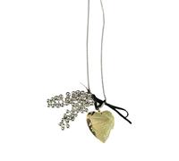 Shuade Elegante collar con borlas y letras de corazón inspirado en Corea, gargantilla de moda, accesorio de joyería para mujer, regalo de corazón, borlas, talla única, como se describe, como se