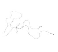 Shuade Elegante gargantilla de cadena geométrica con borlas de color plateado, para uso diario, elegante accesorio de joyería para fiestas, Metal